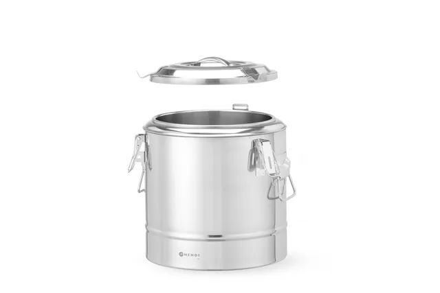 Termos do transportu żywności, Kitchen Line, 11L, srebrny, ⌀300x345mm HENDI 708071