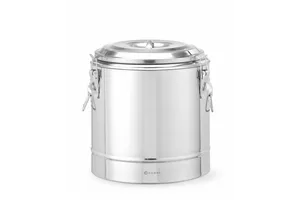 Termos do transportu żywności, Kitchen Line, 19L, srebrny, ⌀350x400mm HENDI 708088