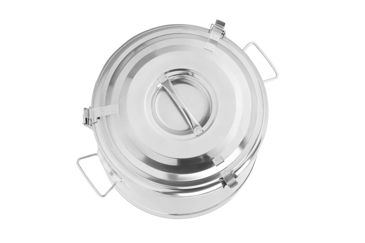 Termos do transportu żywności, Kitchen Line, 19L, srebrny, ⌀350x400mm HENDI 708088