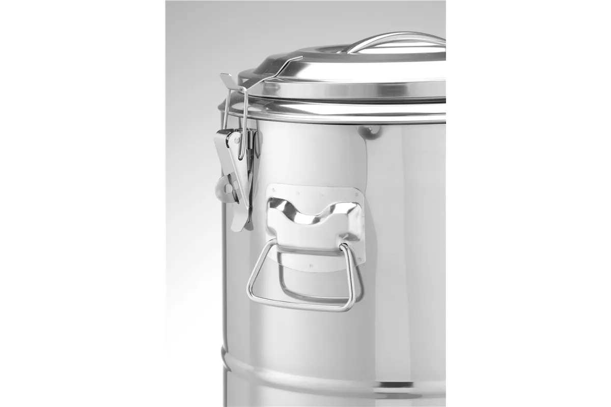 Termos do transportu żywności, Kitchen Line, 19L, srebrny, ⌀350x400mm HENDI 708088