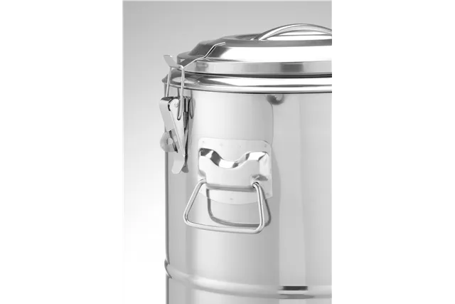 Termos do transportu żywności, Kitchen Line, 19L, srebrny, ⌀350x400mm HENDI 708088