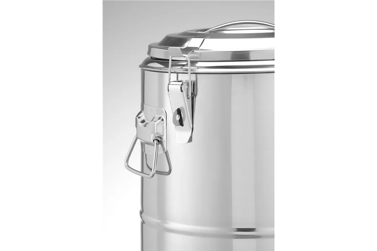 Termos do transportu żywności, Kitchen Line, 19L, srebrny, ⌀350x400mm HENDI 708088