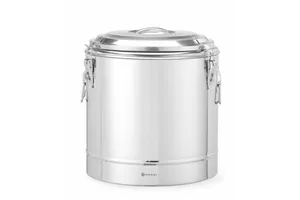 Termos do transportu żywności, Kitchen Line, 31L, srebrny, ⌀400x445mm HENDI 708095