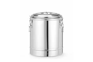 Termos do transportu żywności, Kitchen Line, 23L, srebrny, ⌀350x440mm HENDI 710241