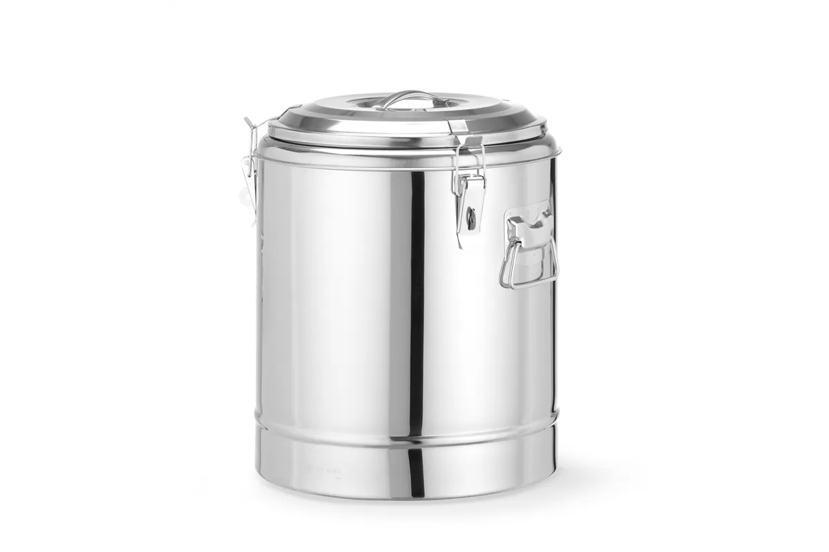 Termos do transportu żywności, Kitchen Line, 23L, srebrny, ⌀350x440mm HENDI 710241