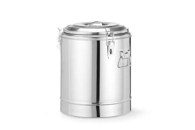 Termos do transportu żywności, Kitchen Line, 23L, srebrny, ⌀350x440mm HENDI 710241