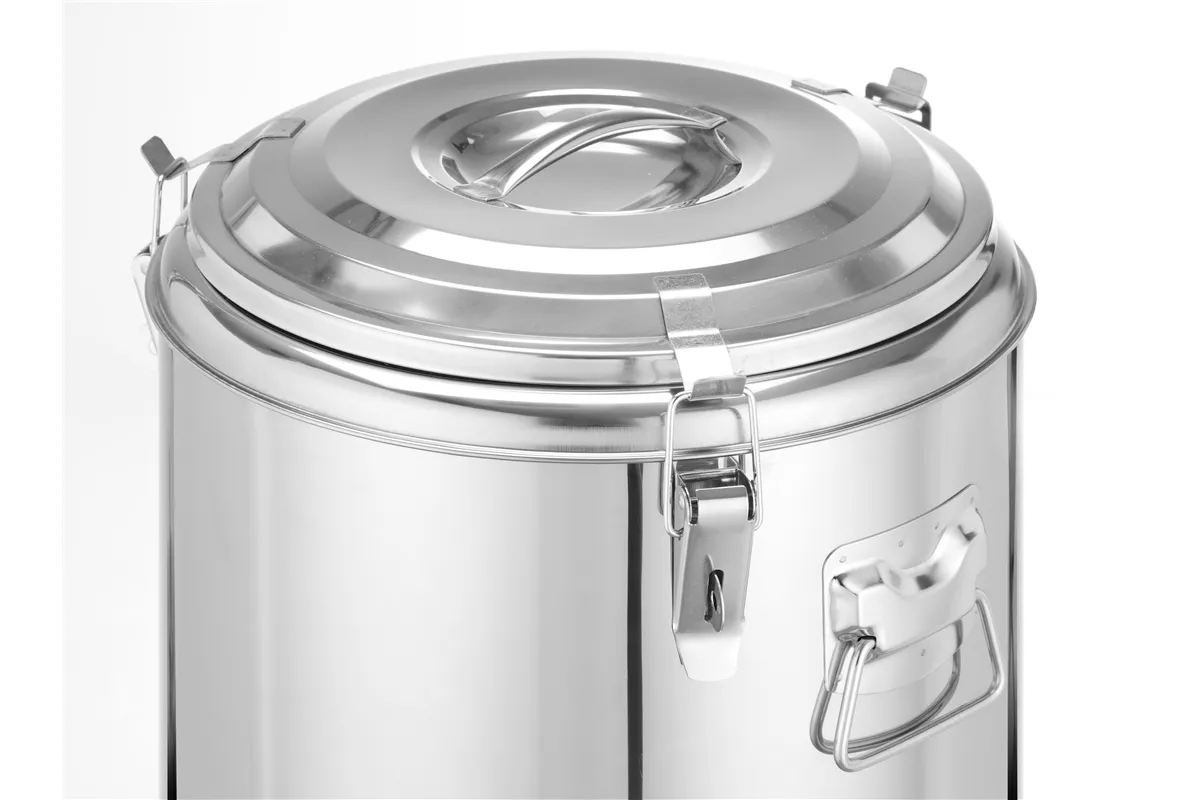 Termos do transportu żywności, Kitchen Line, 23L, srebrny, ⌀350x440mm HENDI 710241