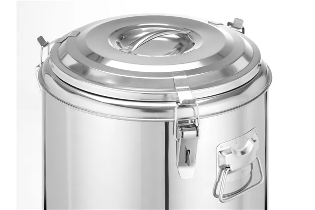 Termos do transportu żywności, Kitchen Line, 23L, srebrny, ⌀350x440mm HENDI 710241