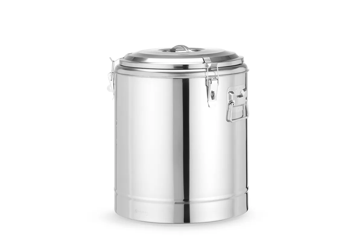 Termos do transportu żywności, Kitchen Line, 36L, srebrny, ⌀400x500mm HENDI 710258