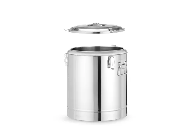 Termos do transportu żywności, Kitchen Line, 36L, srebrny, ⌀400x500mm HENDI 710258