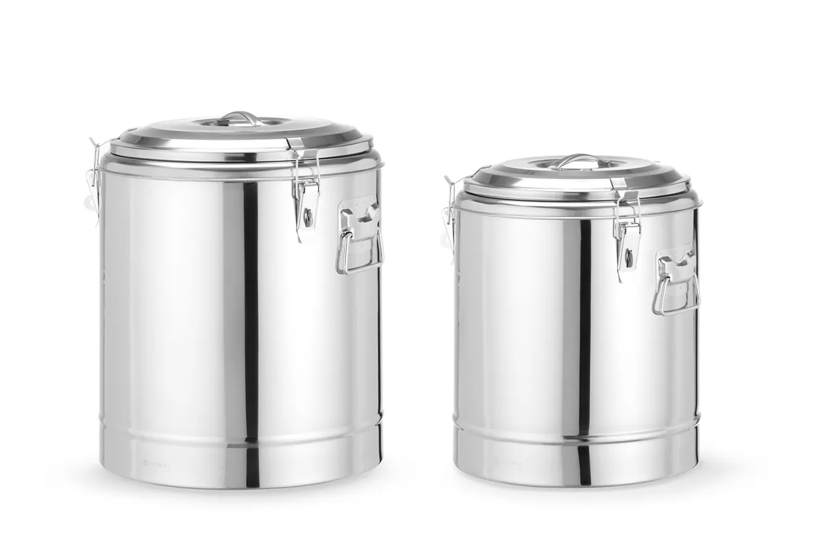 Termos do transportu żywności, Kitchen Line, 36L, srebrny, ⌀400x500mm HENDI 710258