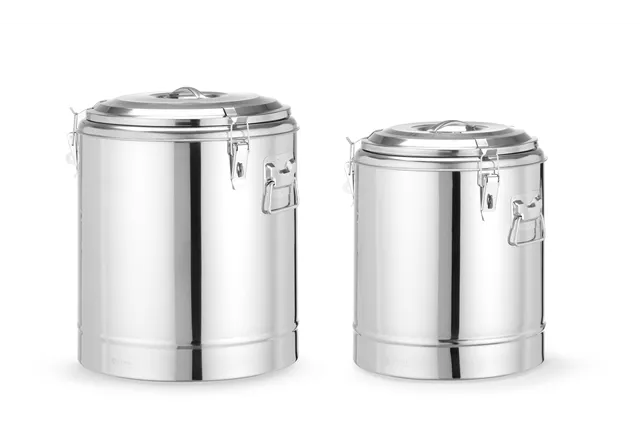 Termos do transportu żywności, Kitchen Line, 36L, srebrny, ⌀400x500mm HENDI 710258