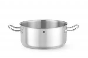 Garnek niski bez pokrywki, Kitchen Line, 4,9L, ⌀240x110mm HENDI 837665
