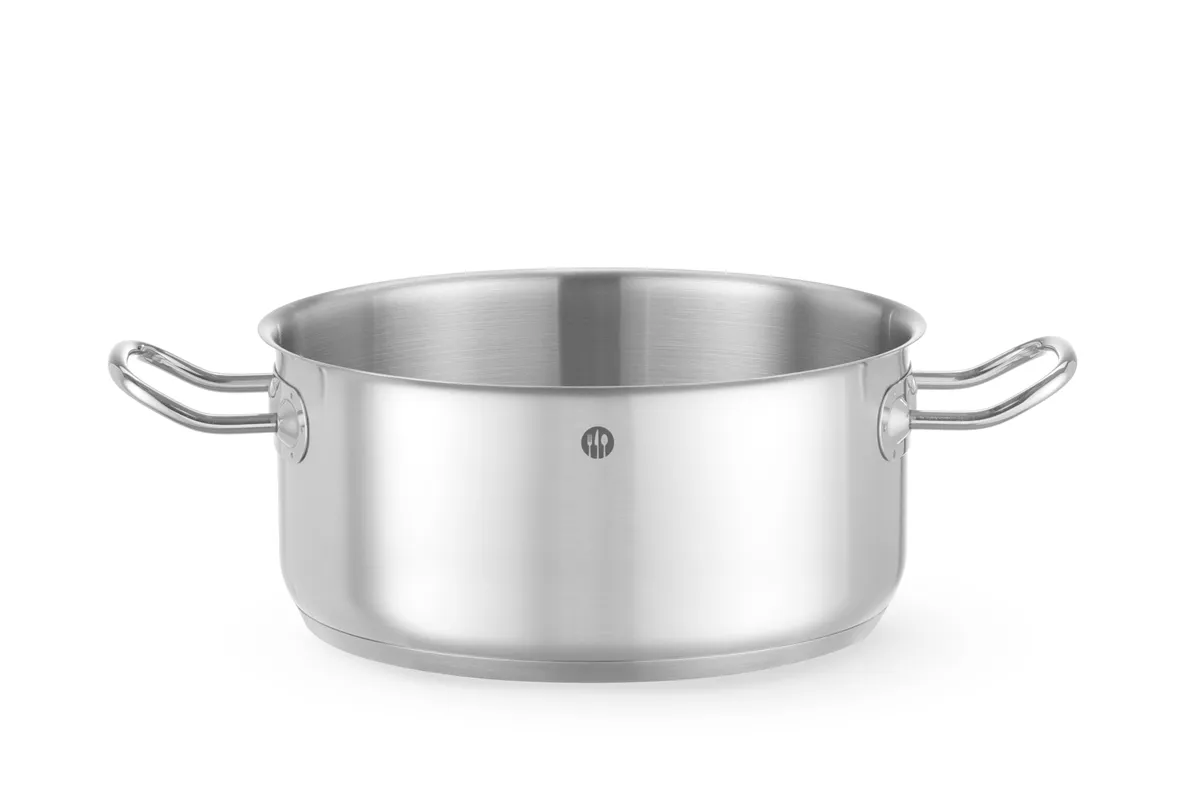 Garnek niski bez pokrywki, Kitchen Line, 4,9L, ⌀240x110mm HENDI 837665