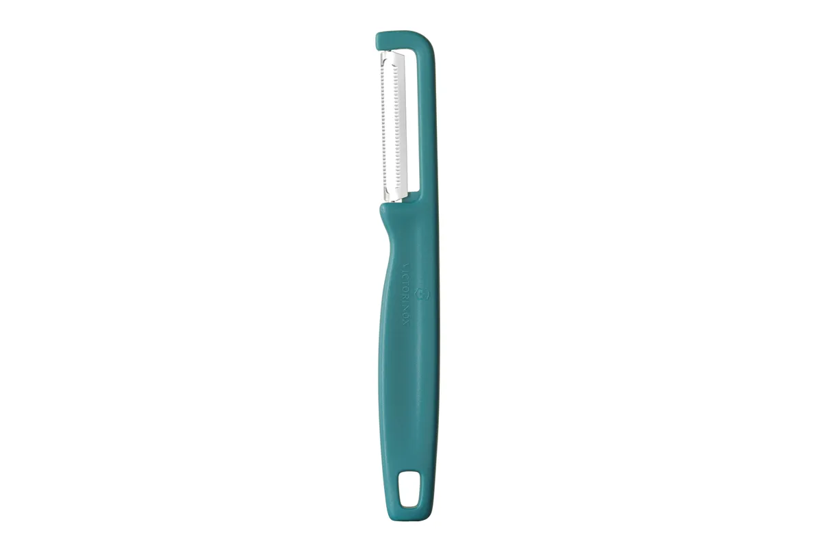 Obieraczka uniwersalna Iota z ząbkowanym ostrzem, zielony, 165mm Victorinox 6.0943.4