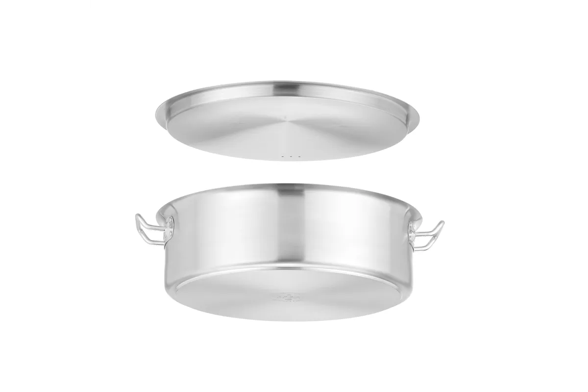 Garnek niski z pokrywką, 10,8L, ⌀360x110mm, Okrągły HENDI 836521
