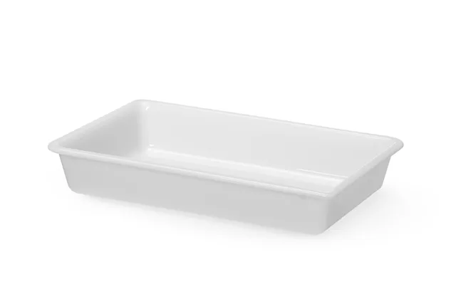 Płaski pojemnik do panierowania, 6L, biały, 430x285x75mm, Prostokątny HENDI 873427