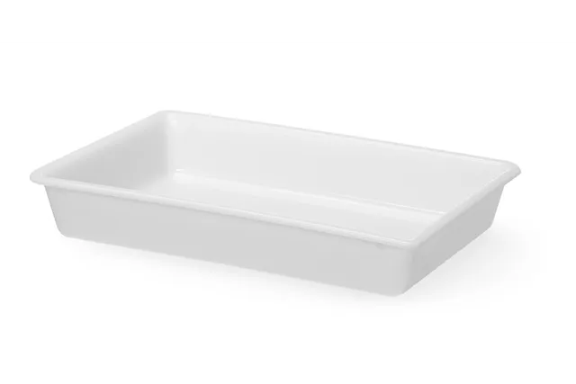 Płaski pojemnik do panierowania, 8L, biały, 480x330x80mm, Prostokątny HENDI 873434