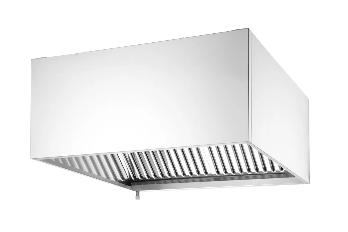 Okap przyścienny – skręcany , srebrny, 1205x1000x450mm, Prostokątny HENDI 220993
