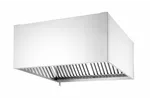 Okap przyścienny – skręcany , srebrny, 1205x1000x450mm, Prostokątny HENDI 220993