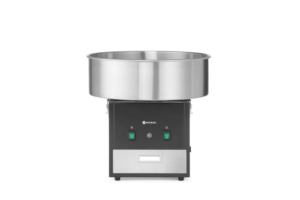Urządzenie do waty cukrowej , czarny, 220-240V/1130W, 520x520x503mm HENDI 282816
