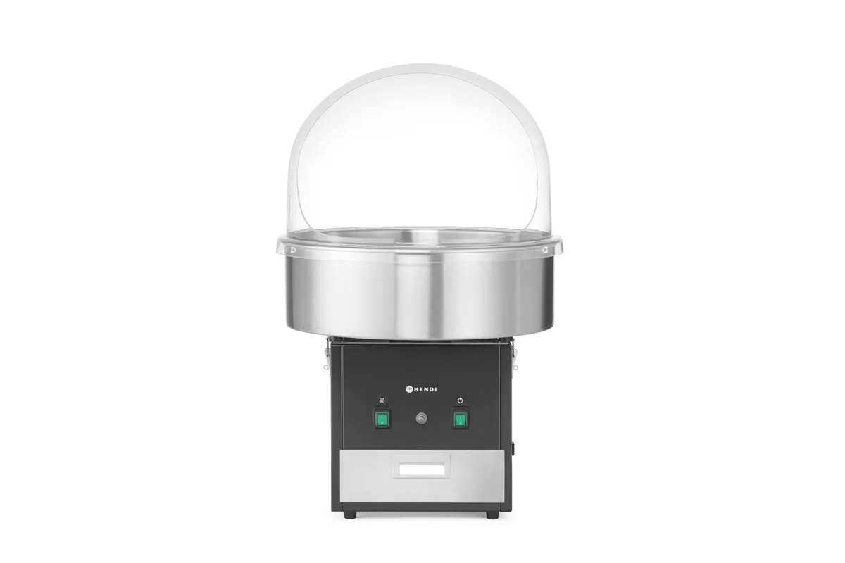 Urządzenie do waty cukrowej , czarny, 220-240V/1130W, 520x520x503mm HENDI 282816