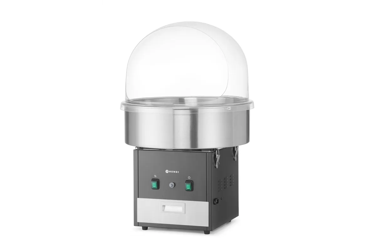 Urządzenie do waty cukrowej , czarny, 220-240V/1130W, 520x520x503mm HENDI 282816