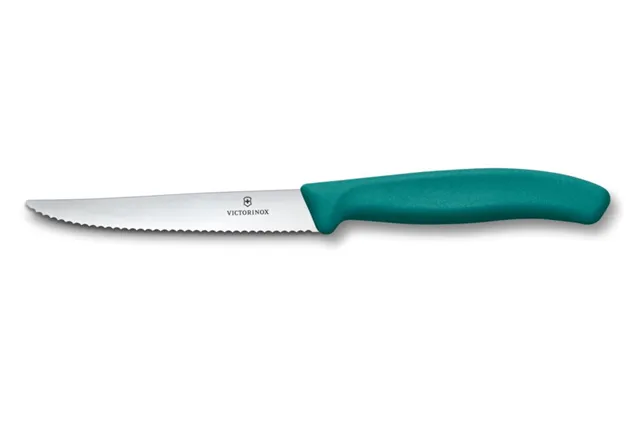 Nóż do steków i pizzy, zielony, 222mm Victorinox 6.7234.C1