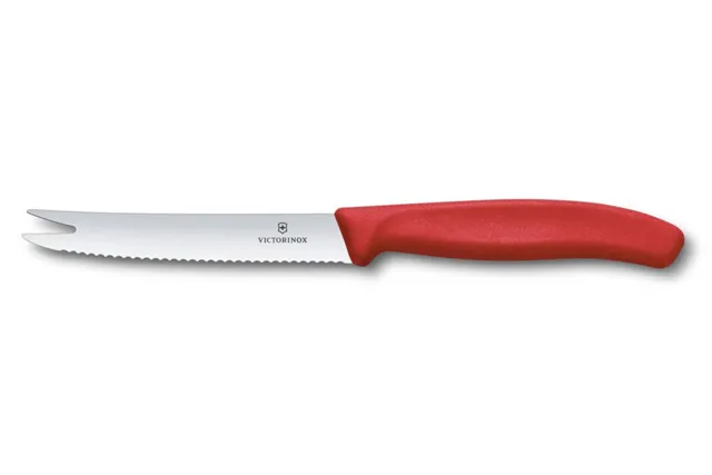 Nóż do sera i kiełbasy, czerwony, 219mm Victorinox 6.7861.C1