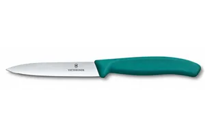 Nóż do jarzyn gładki, zielony, 212mm Victorinox 6.7704.C1