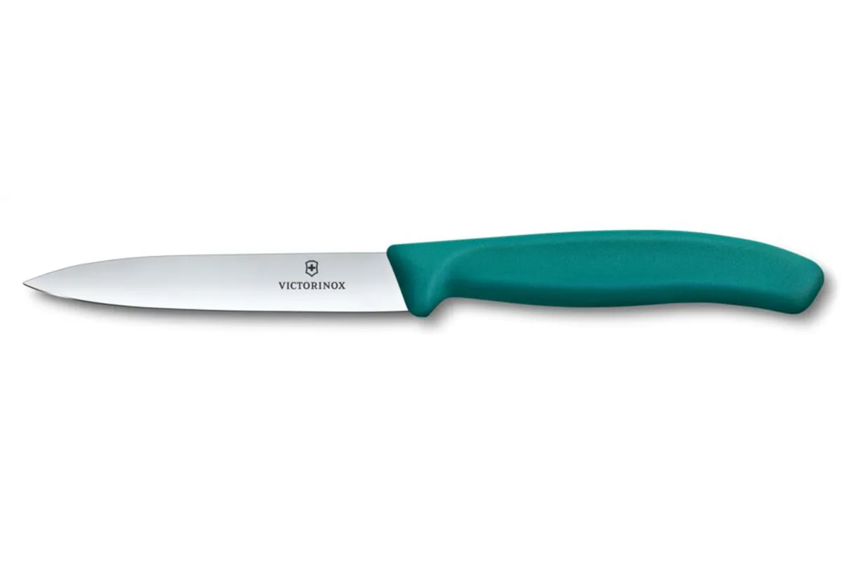 Nóż do jarzyn gładki, zielony, 212mm Victorinox 6.7704.C1