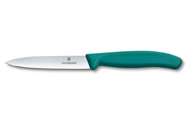 Nóż do jarzyn gładki, zielony, 212mm Victorinox 6.7704.C1