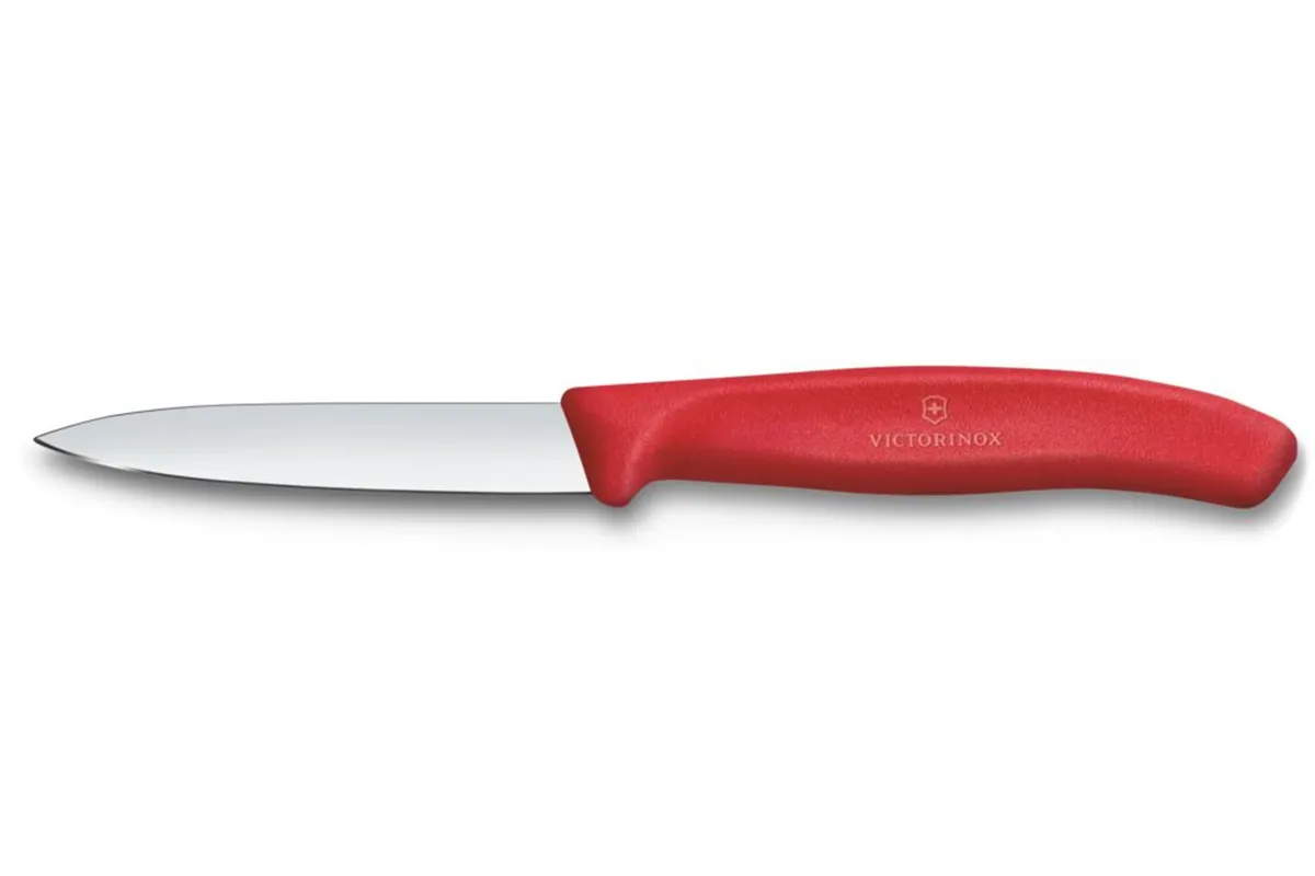 Nóż do jarzyn gładki, czerwony, 190mm Victorinox 6.7601.C1