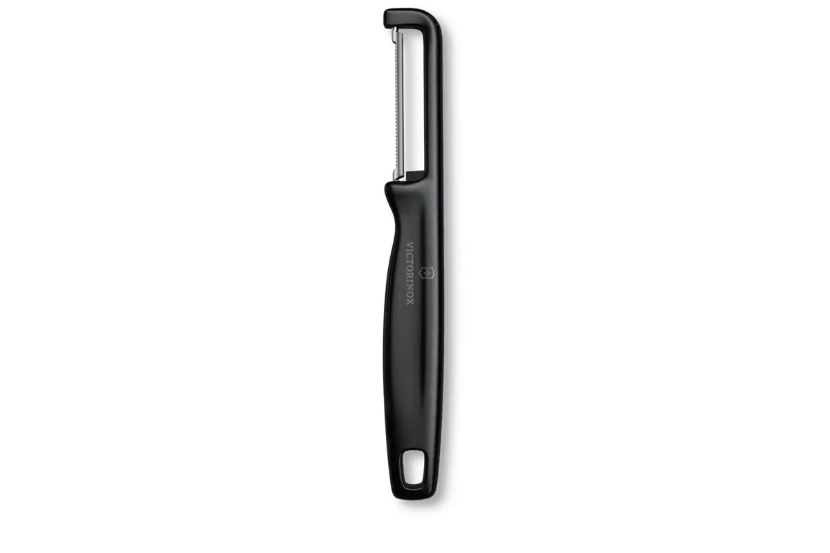 Obieraczka uniwersalna Iota z ząbkowanym ostrzem, czarny, 165mm Victorinox 6.0943.3
