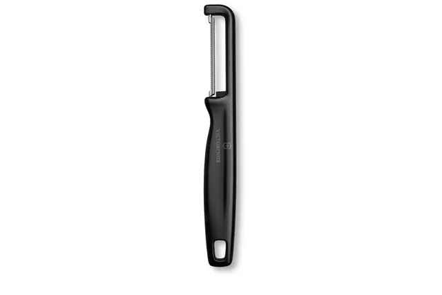 Obieraczka uniwersalna Iota z ząbkowanym ostrzem, czarny, 165mm Victorinox 6.0943.3