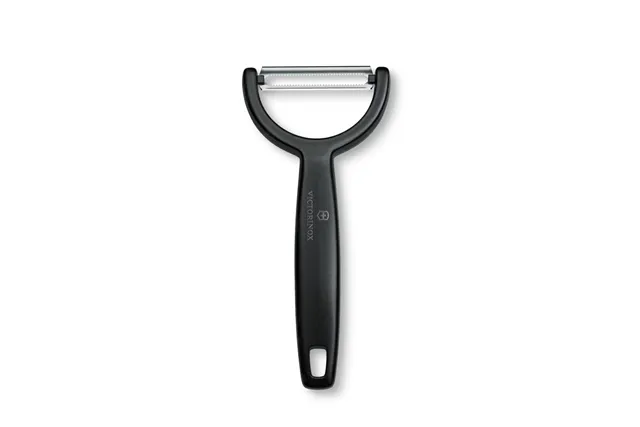 Obieraczka uniwersalna pozioma Ypso z ząbkowanym ostrzem, czarny, 145mm Victorinox 6.0963.3