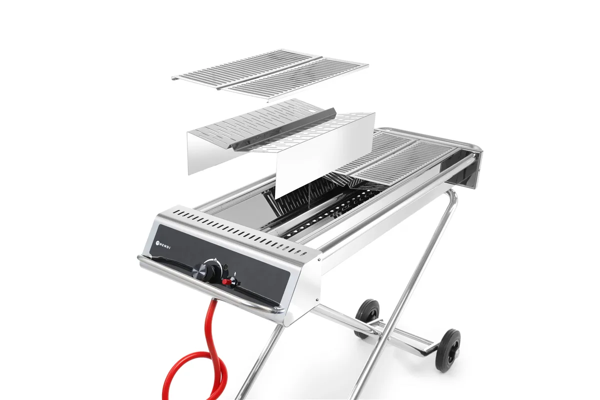 Grill gazowy Xenon Pro, 7,5kW, 1120x410x900mm HENDI 148105