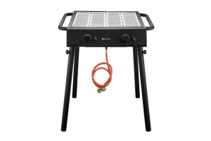 Xantos Black Grill gazowy, czarny, 9,5kW, 770x710x870mm HENDI 148631