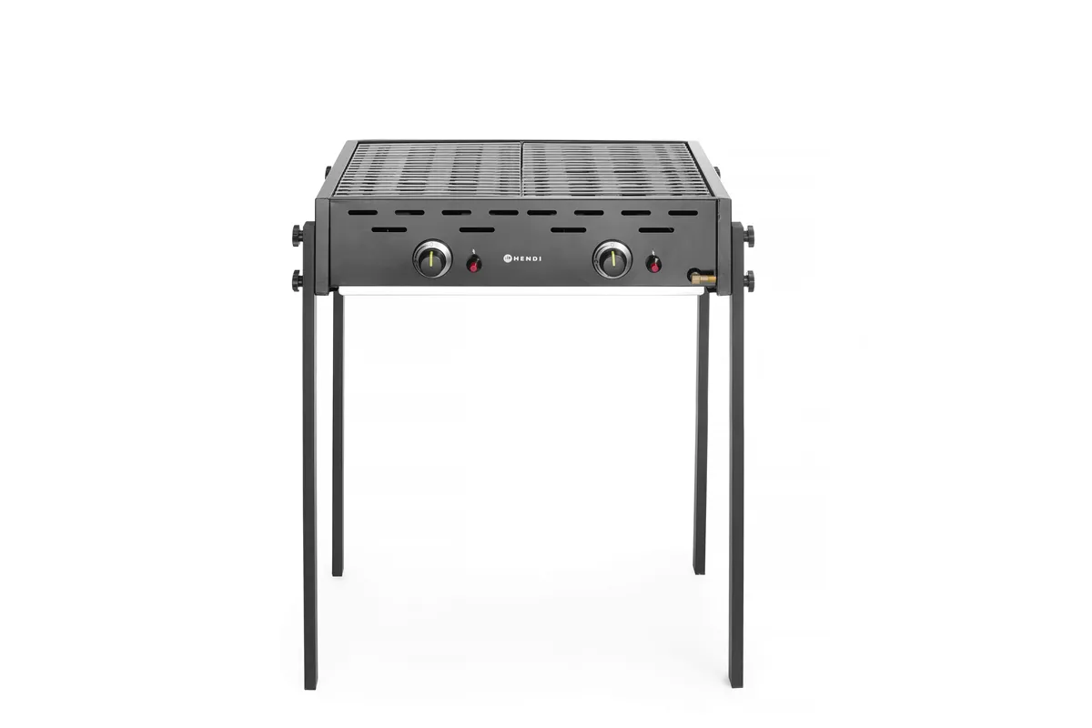 Roast-Master Pro Black Grill gazowy, czarny, 11,6kW, 790x560x900mm HENDI 148822