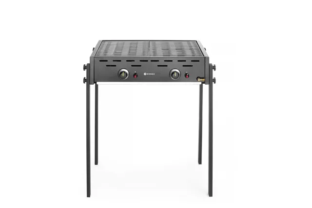 Roast-Master Pro Black Grill gazowy, czarny, 11,6kW, 790x560x900mm HENDI 148822