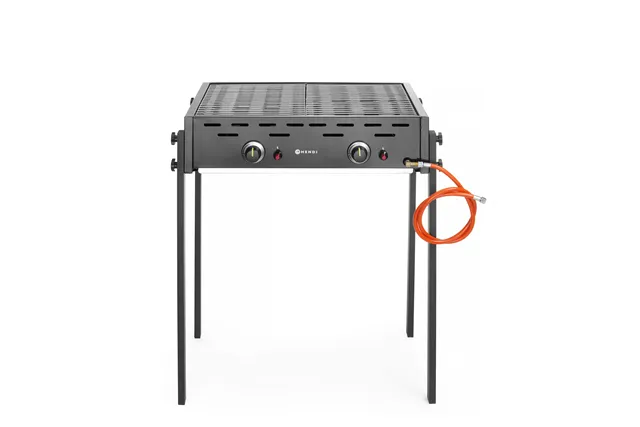 Roast-Master Pro Black Grill gazowy, czarny, 11,6kW, 790x560x900mm HENDI 148822