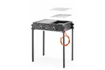 Roast-Master Pro Black Grill gazowy, czarny, 11,6kW, 790x560x900mm HENDI 148822