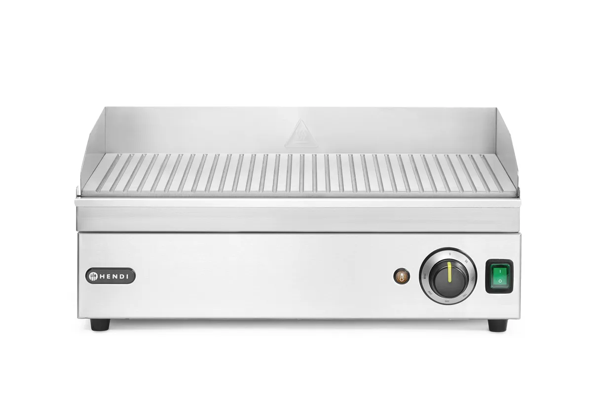 Płyta grillowa żebrowana, Kitchen Line, ryflowana, 220-240V/2400W, 527x404x233mm HENDI 154953