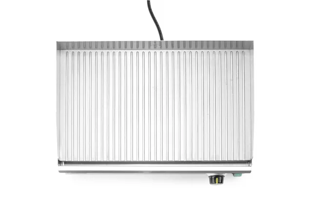 Płyta grillowa żebrowana, Kitchen Line, ryflowana, 220-240V/2400W, 527x404x233mm HENDI 154953
