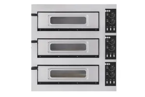 Piec do pizzy 3-stopniowy Basic 3/50 Glass and Light, 400V/1200W, 915x690x900mm Prismafood 201046