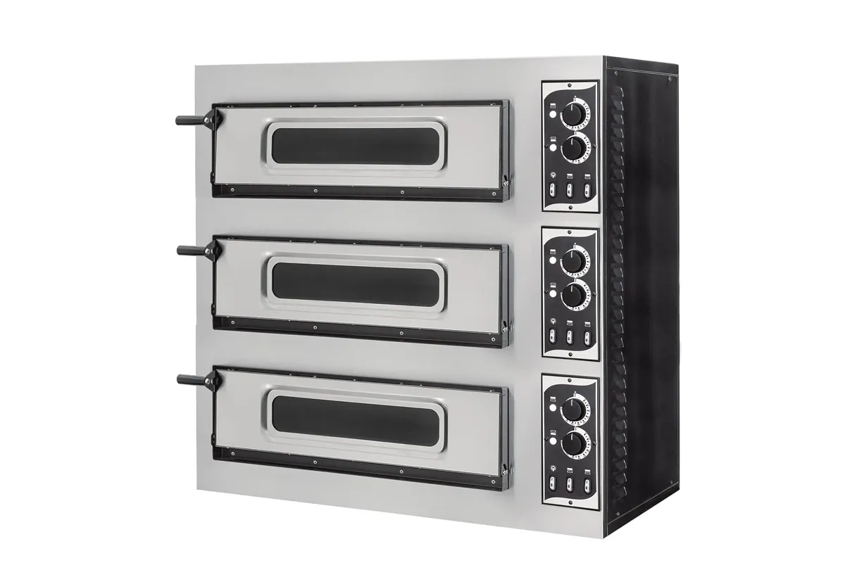 Piec do pizzy 3-stopniowy Basic 3/50 Glass and Light, 400V/1200W, 915x690x900mm Prismafood 201046