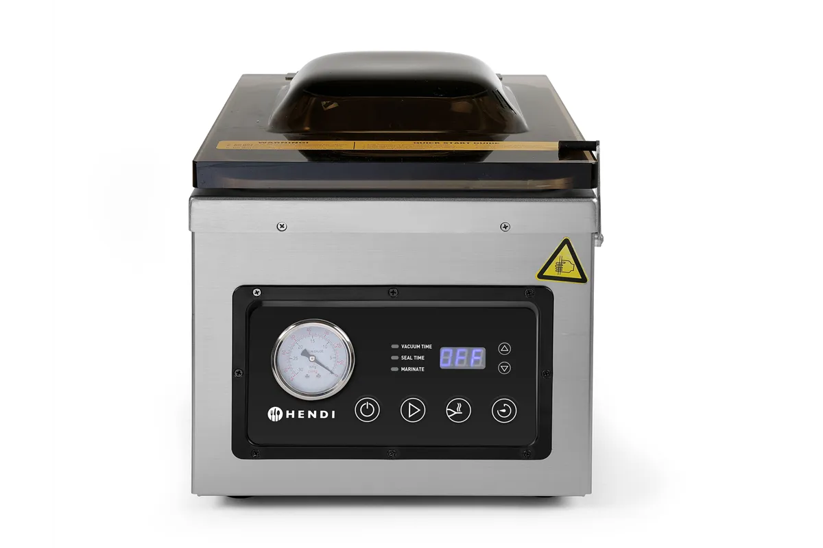 Pakowarka próżniowa - komorowa, Profi Line, Listwa zgrzewająca 260 mm, 240V/1000W, 330x480x361mm HENDI 201428