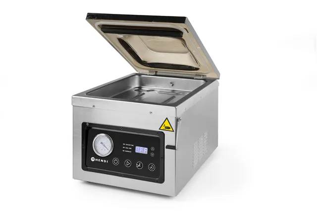Pakowarka próżniowa - komorowa, Profi Line, Listwa zgrzewająca 260 mm, 240V/1000W, 330x480x361mm HENDI 201428