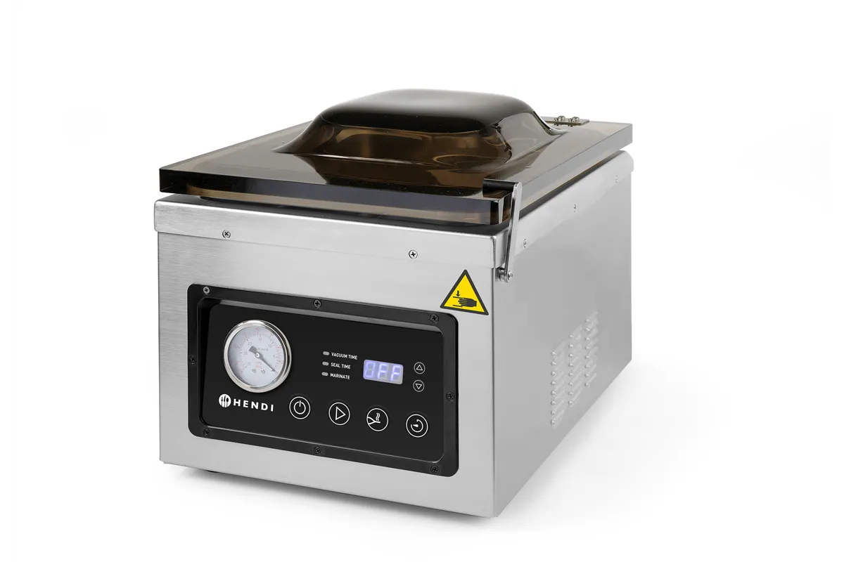 Pakowarka próżniowa - komorowa, Profi Line, Listwa zgrzewająca 260 mm, 240V/1000W, 330x480x361mm HENDI 201428