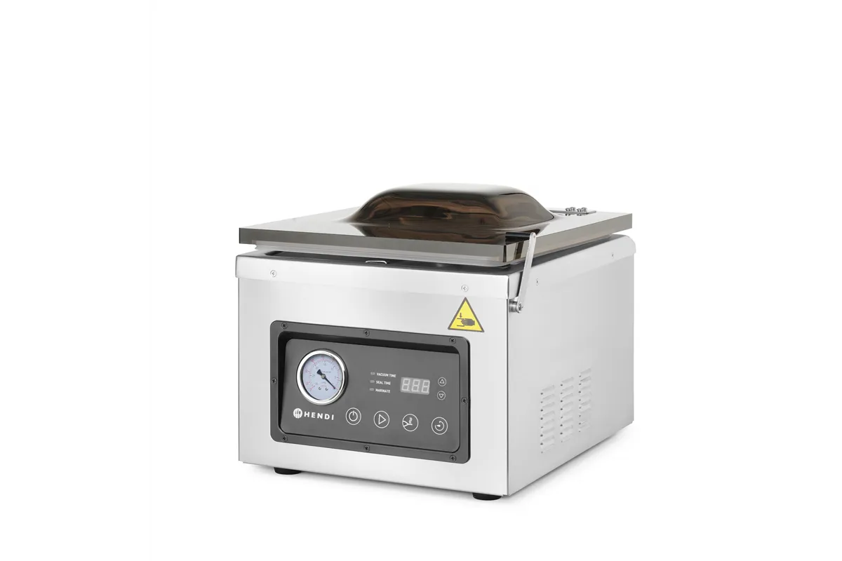 Pakowarka próżniowa komorowa, Profi Line, listwa zgrzewająca 300 mm, 230V/950W, 367x425x364mm HENDI 201435